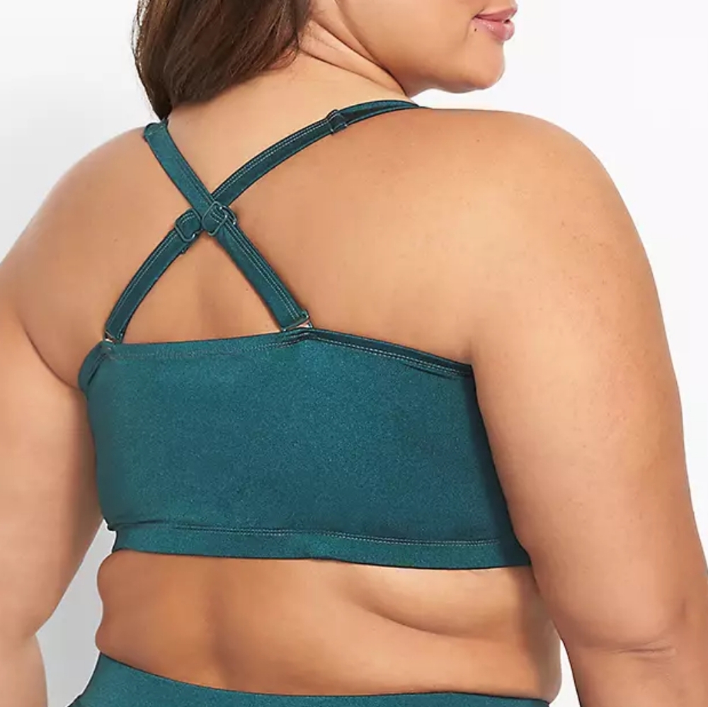 Swim by Cacique Green Bikini Top Size 36DDD - Beach - Vacation - Picture 3 of 14
